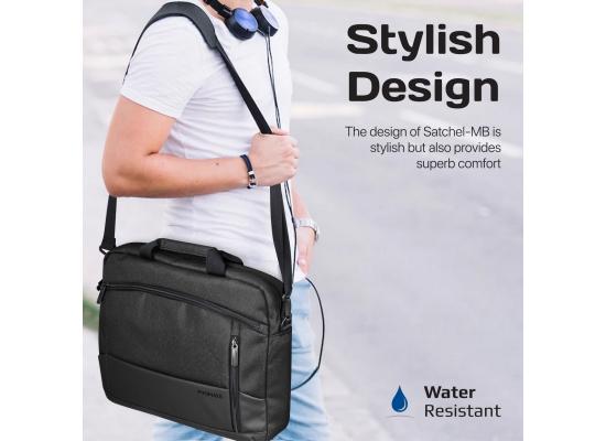 Promate Satchel-MB 15.6-Inch Laptop Bag, Messenger Bag with Large Compartments